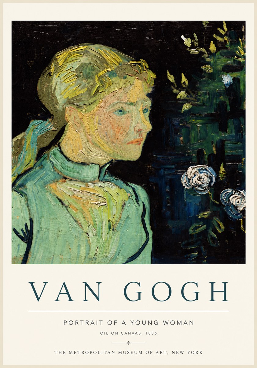 Van Gogh Portrait of a Young Woman No3 - Plakat
