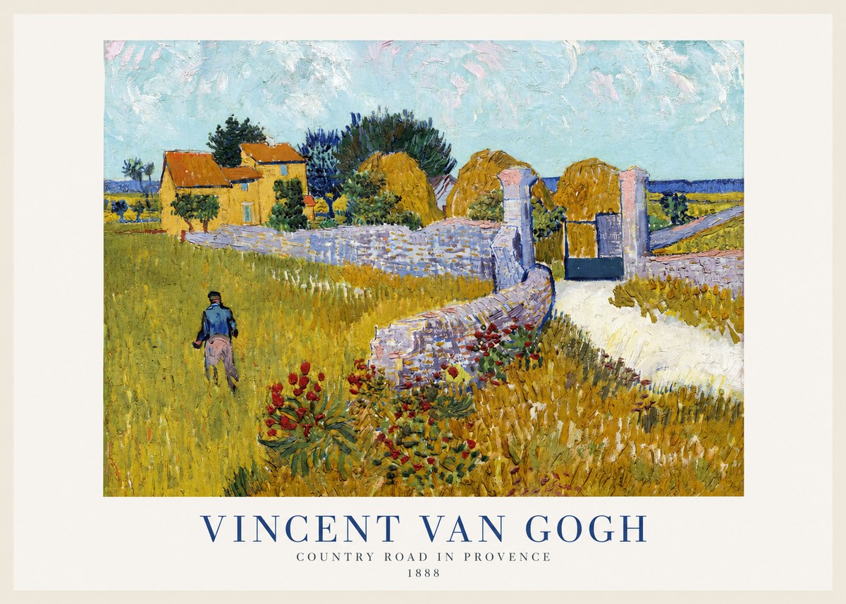 Van Gogh Country Road in Provence I No1 - Plakat