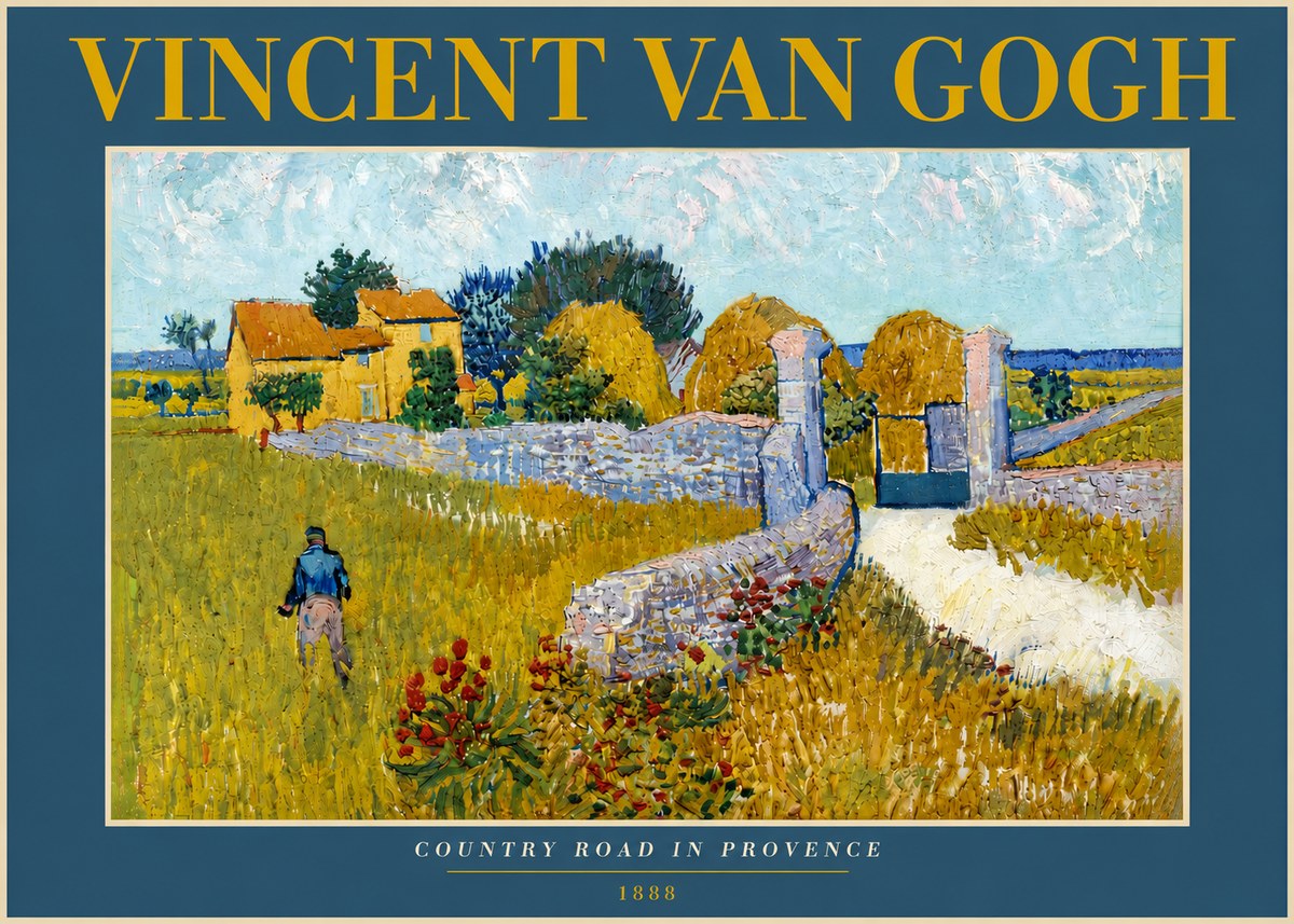 Van Gogh Country Road in Provence I No5 - Plakat