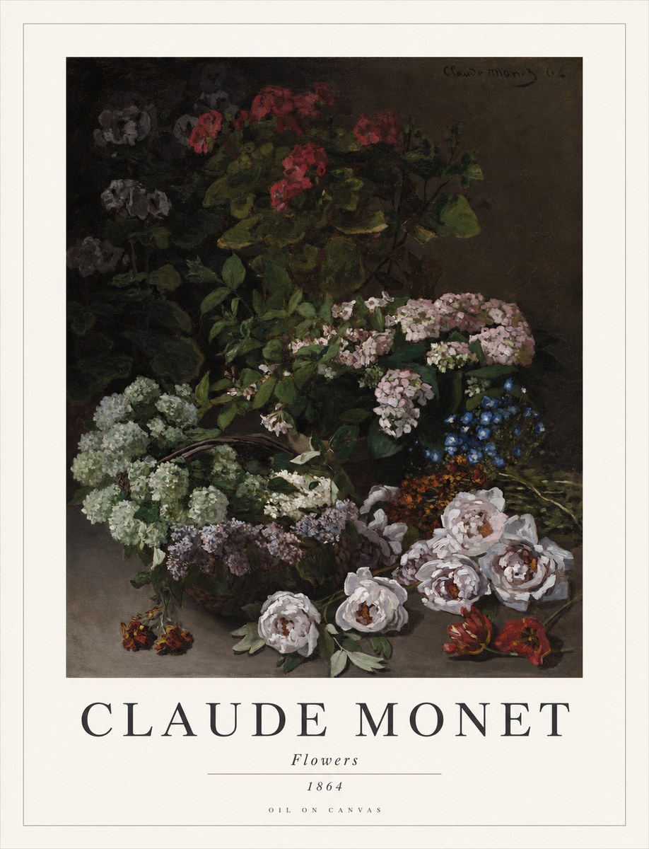 Monet Flowers No1 - Plakat