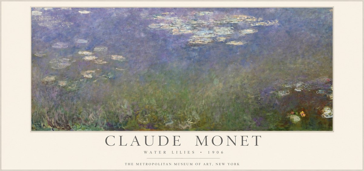 Monet Water Lilies - 1906 No1 - Plakat