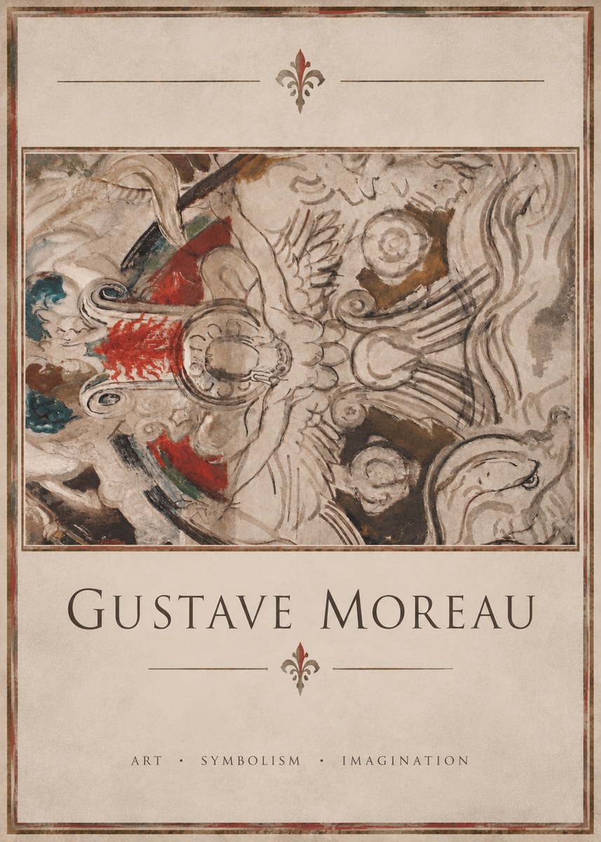 Gustave Moreau Decorative Composition No4 - Plakat