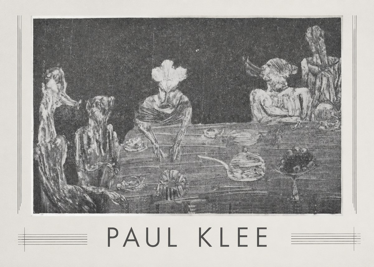 Paul Klee Die Mahlzeit No1 - Plakat