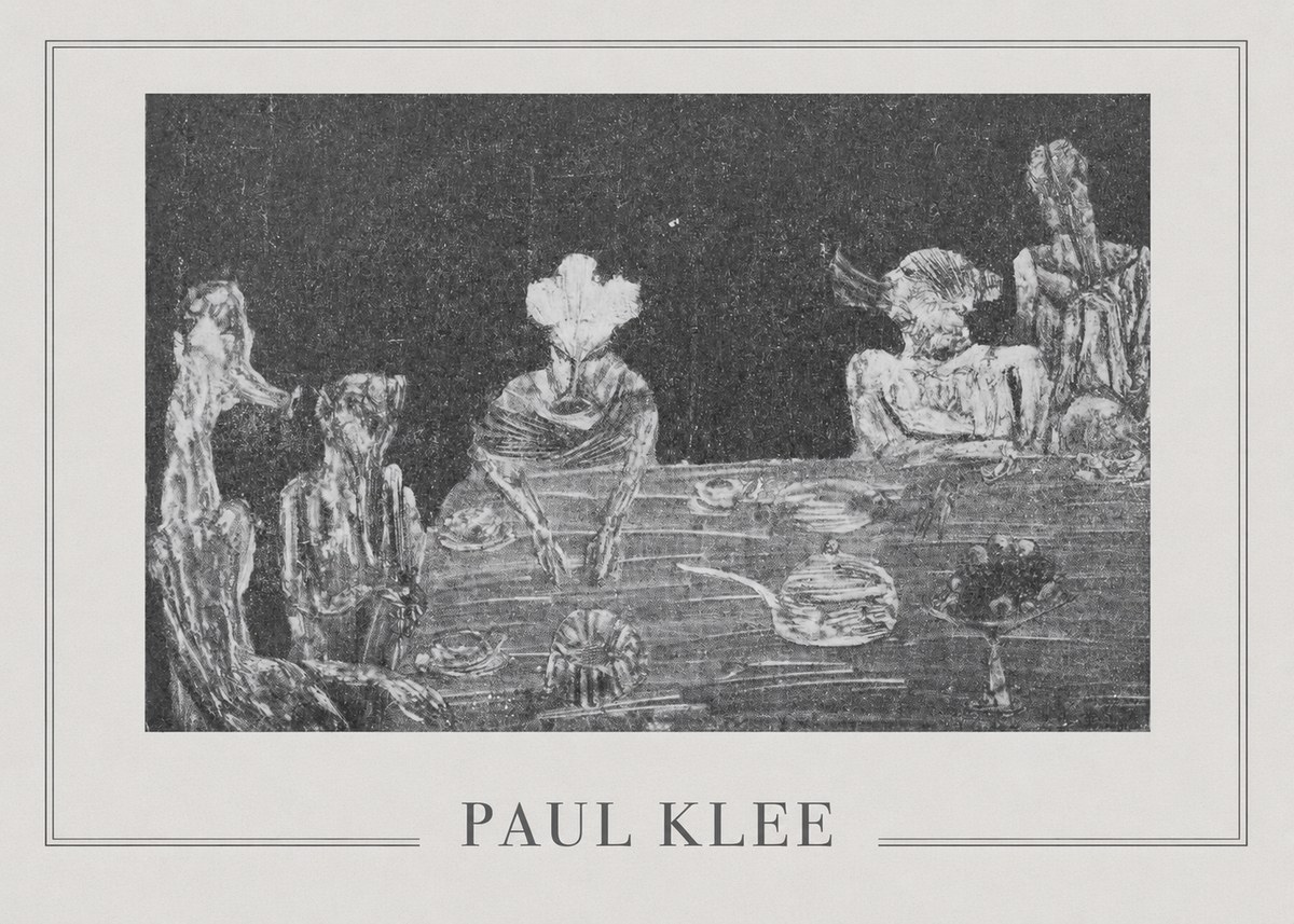 Paul Klee Die Mahlzeit No5 - Plakat