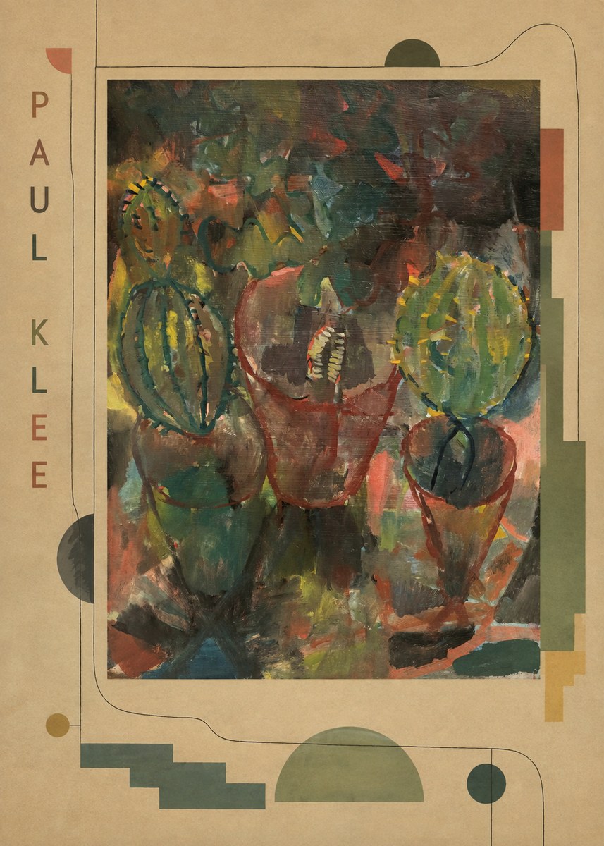 Paul Klee Three Potted Plants No3 - Plakat