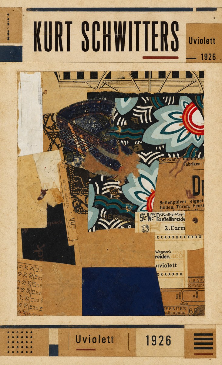 Kurt Schwitters Uviolett No3 - Plakat