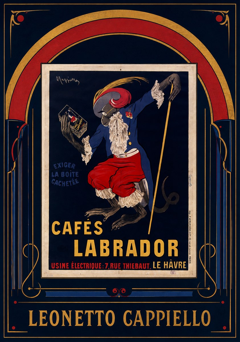 Leonetto Cappiello Cafés Labrador No6 - Plakat