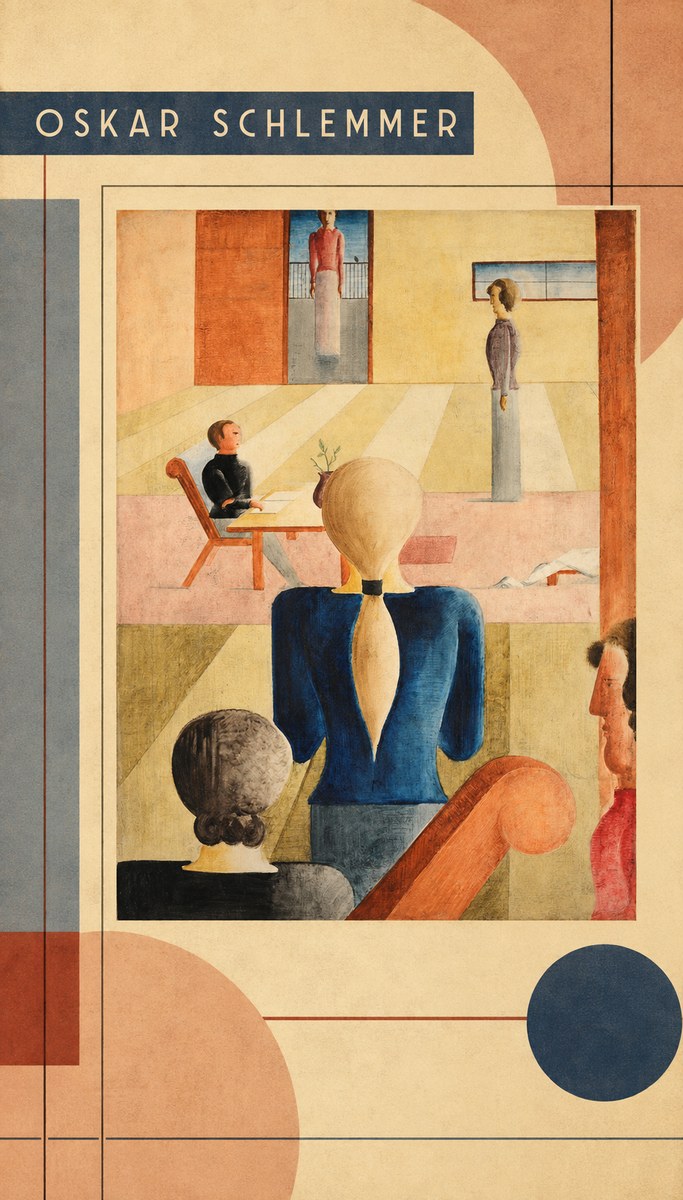Oskar Schlemmer Composition with Figures No3 - Plakat