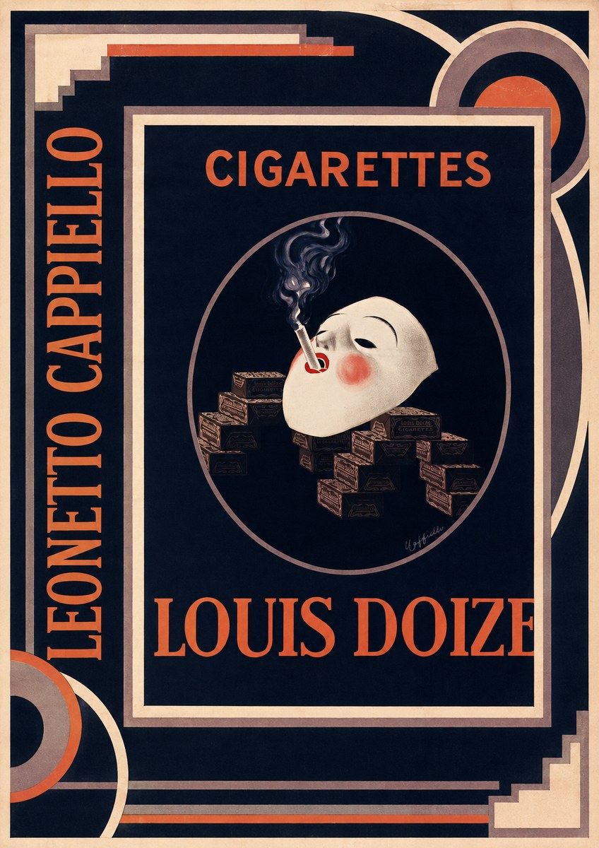 Leonetto Cappiello Cigarettes Louis Doize No2 - Plakat
