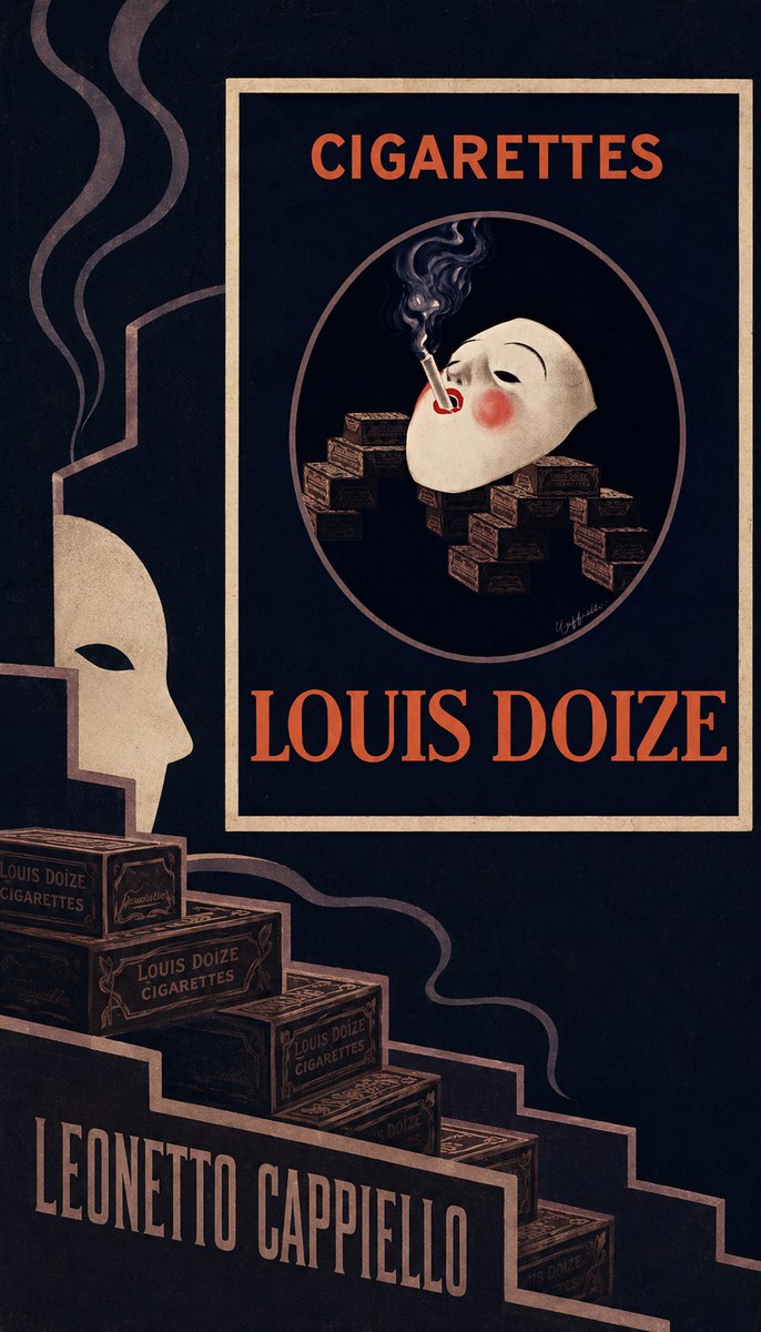 Leonetto Cappiello Cigarettes Louis Doize No5 - Plakat