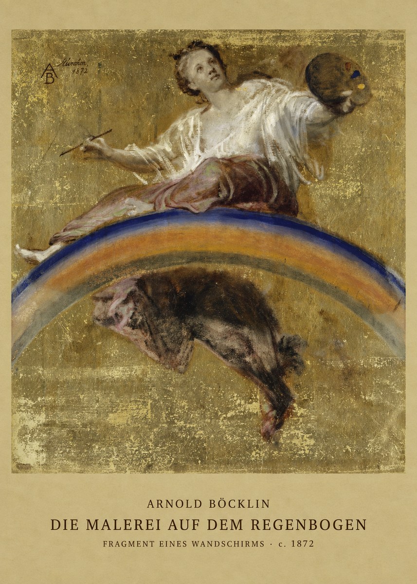 Arnold Böcklin Die Malerei Auf Dem Regenbogen No2 - Plakat