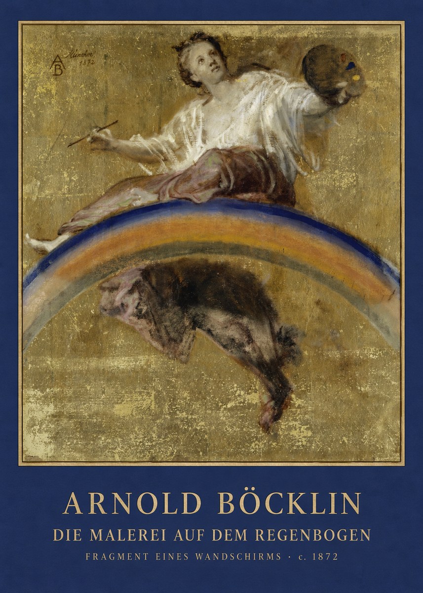 Arnold Böcklin Die Malerei Auf Dem Regenbogen No4 - Plakat