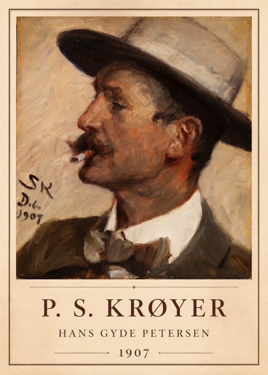P.S. Krøyer Hans Gyde Petersen No1 - Plakat
