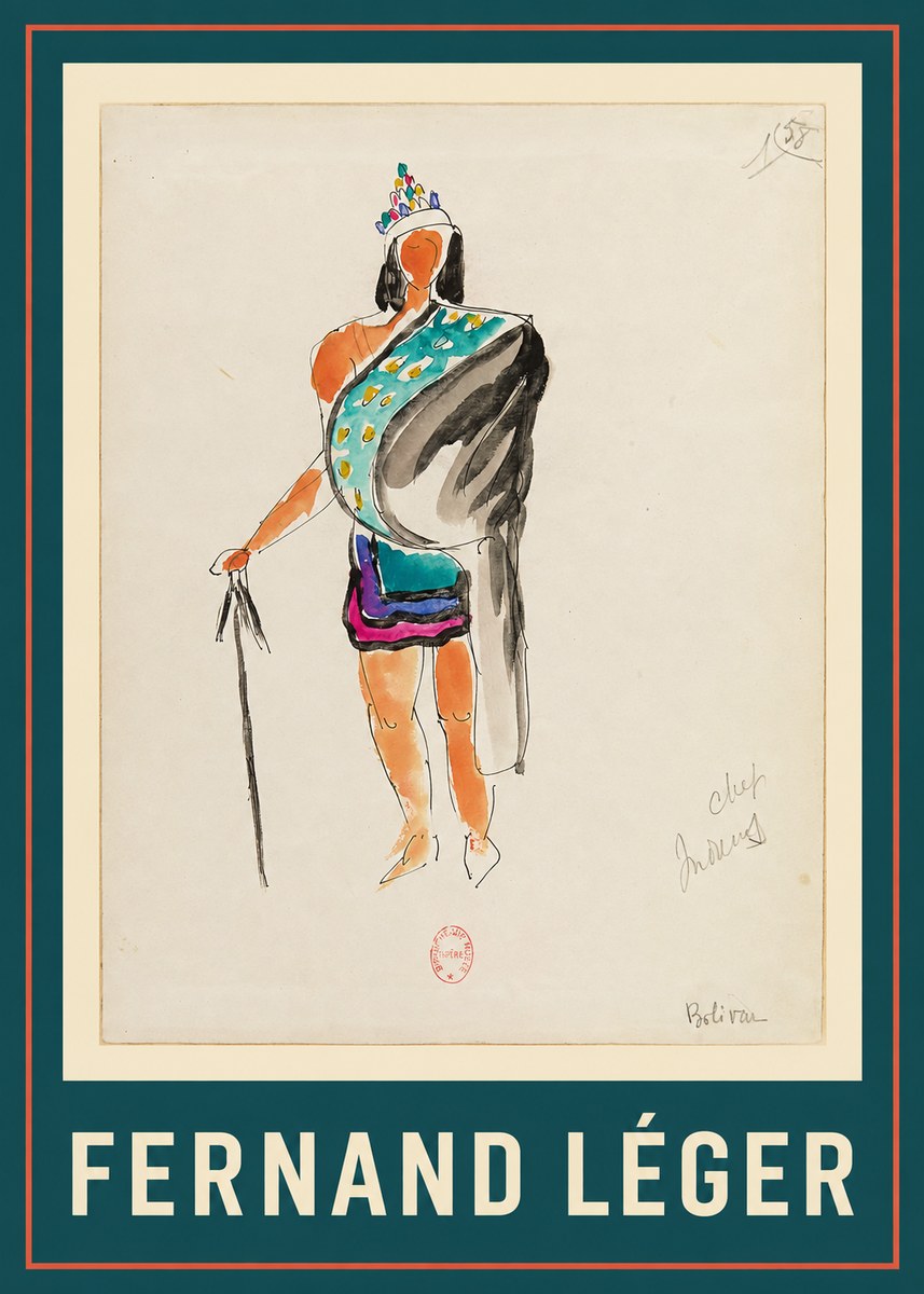 Fernand Léger Bolivar X No1 - Plakat