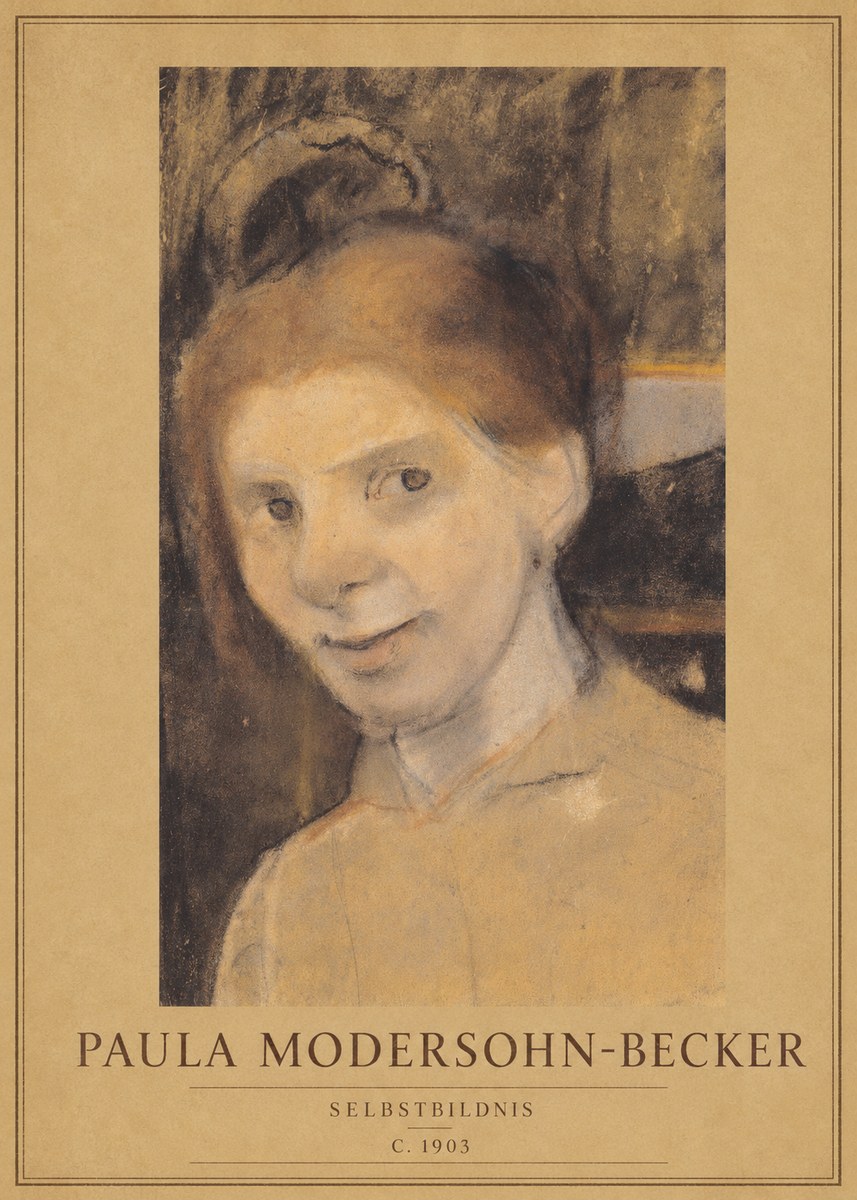 Paula Modersohn-Becker Selbstbildnis No1 - Plakat