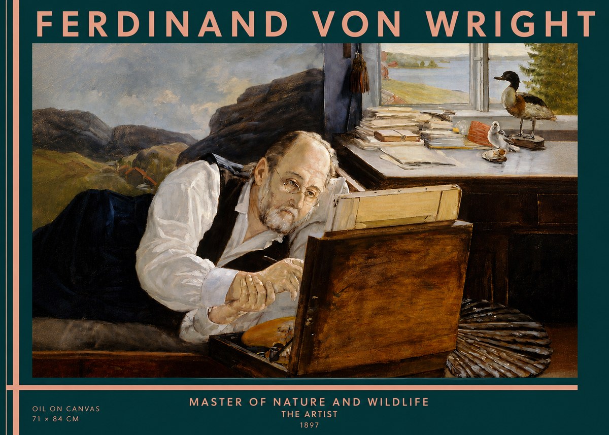 Ferdinand von Wright The Artist No3 - Plakat
