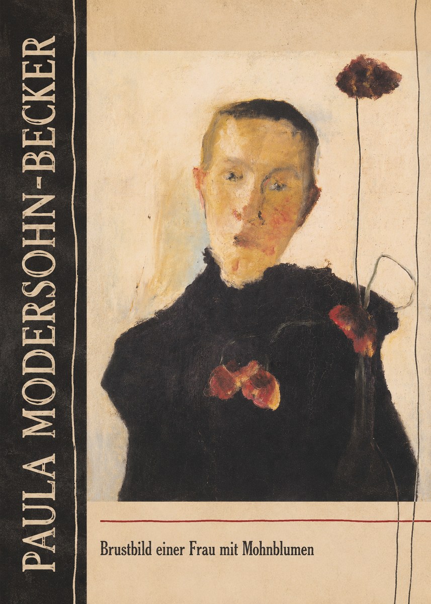 Paula Modersohn-Becker Brustbild Einer Frau Mit Mohnblumen No2 - Plakat