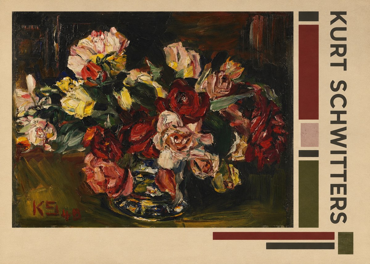 Kurt Schwitters Flower Still Life No2 - Plakat
