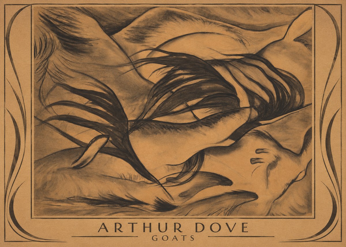 Arthur Dove Goats No1 - Plakat