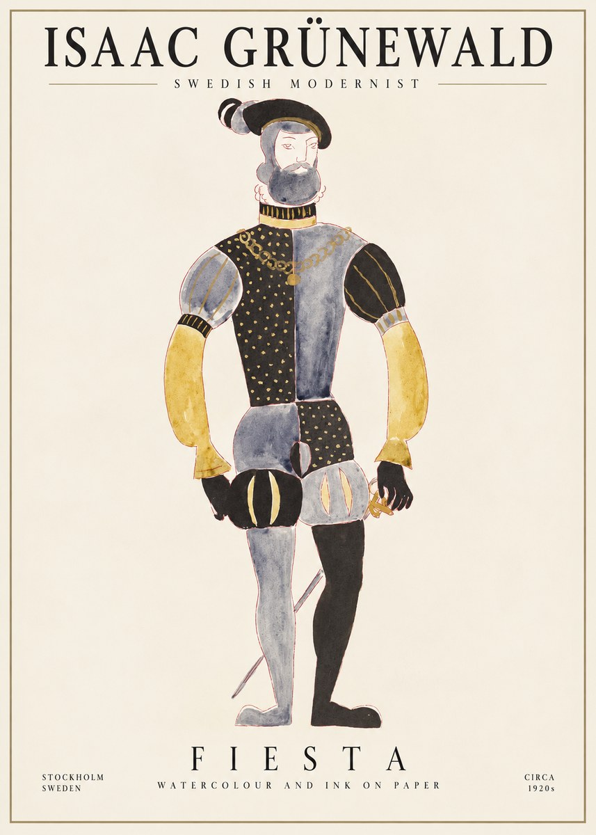 Isaac Grünewald Fiesta No1 - Plakat
