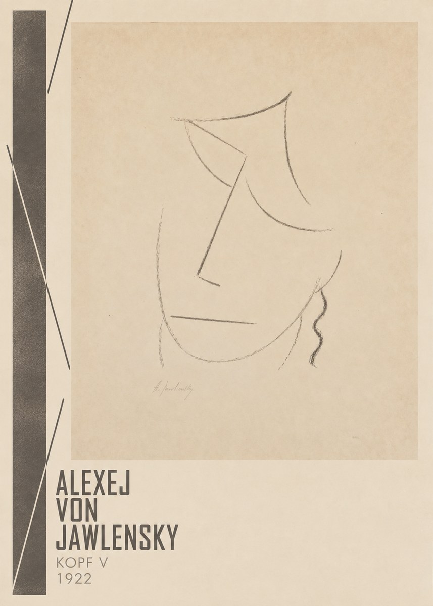 Alexej von Jawlensky Kopf V No2 - Plakat