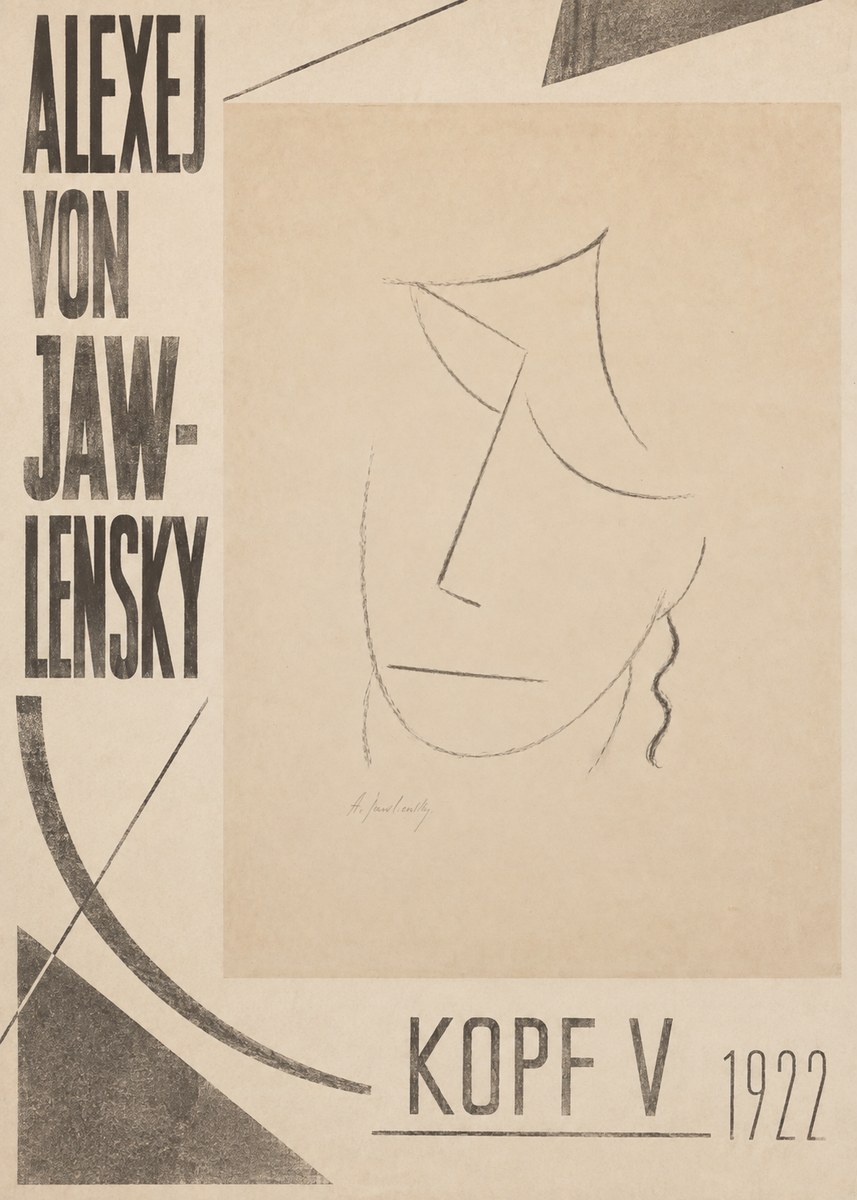 Alexej von Jawlensky Kopf V No4 - Plakat