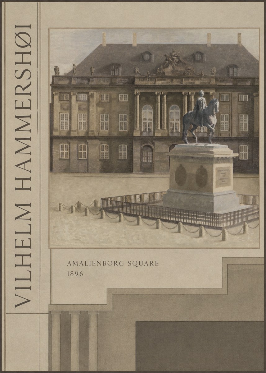 Vilhelm Hammershøi Amalienborg Square I No2 - Plakat