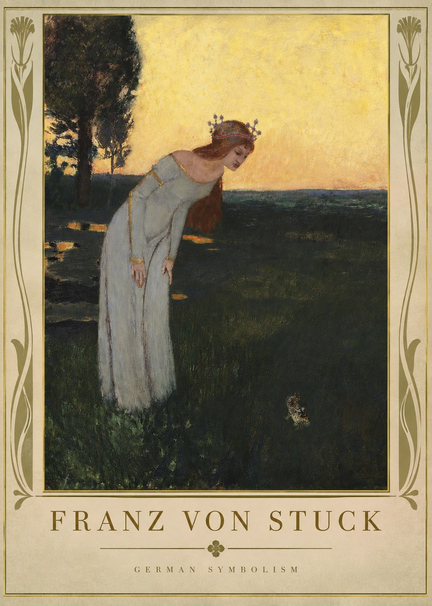 Franz von Stuck Princess and Frog No2 - Plakat