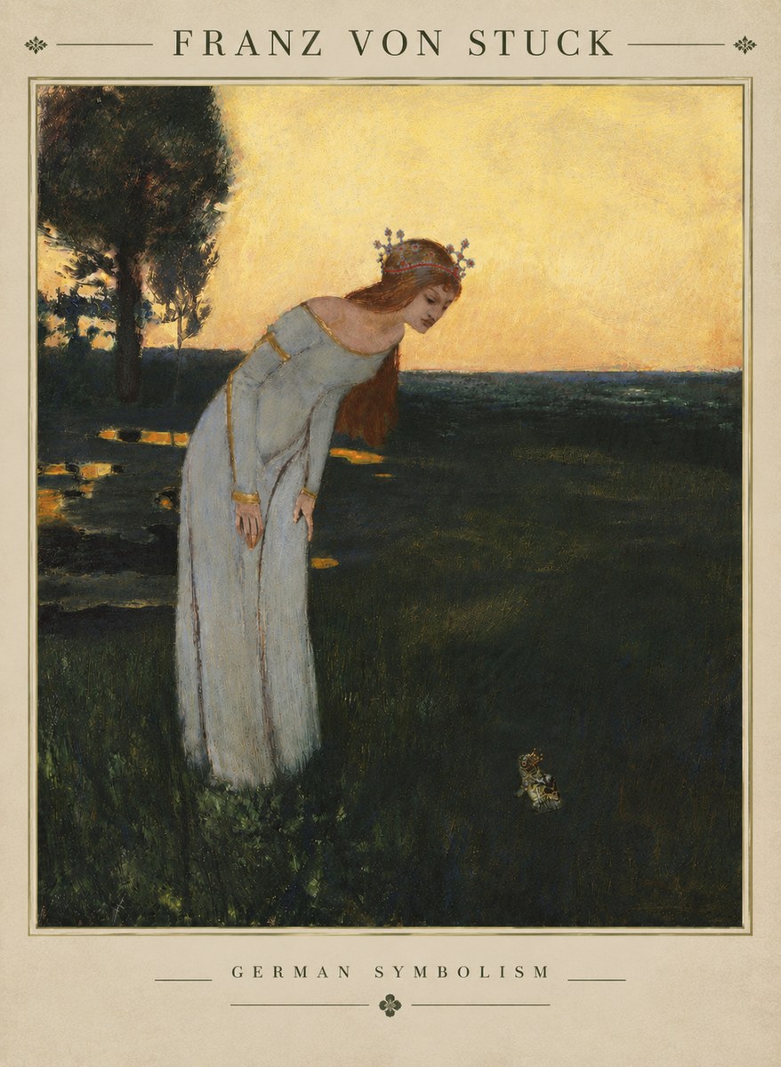 Franz von Stuck Princess and Frog No4 - Plakat