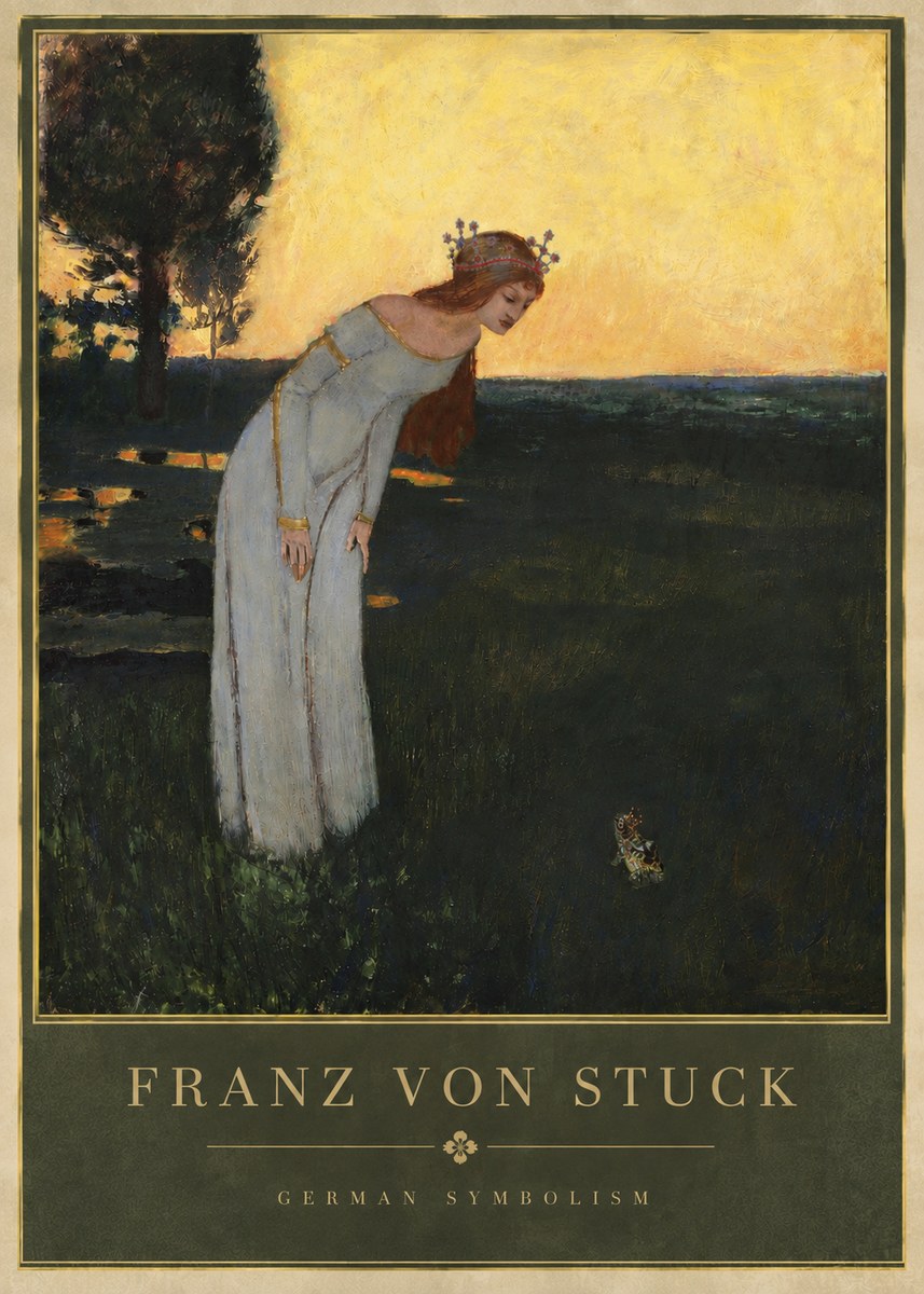Franz von Stuck Princess and Frog No6 - Plakat