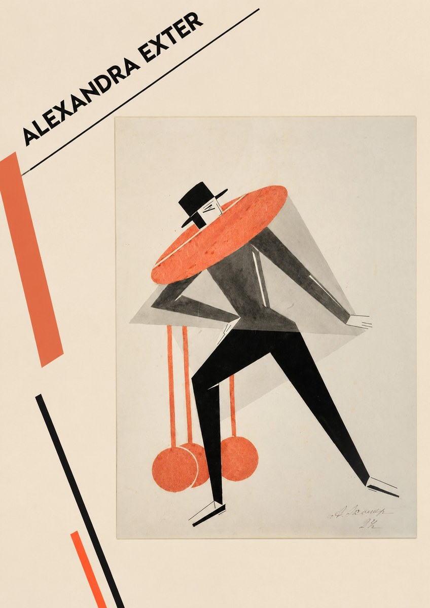 Alexandra Exter Constructivist Figure No2 - Plakat