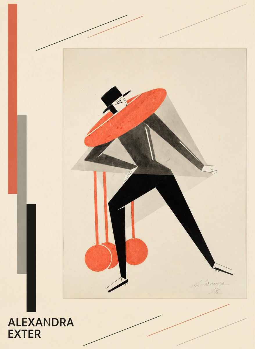 Alexandra Exter Constructivist Figure No4 - Plakat