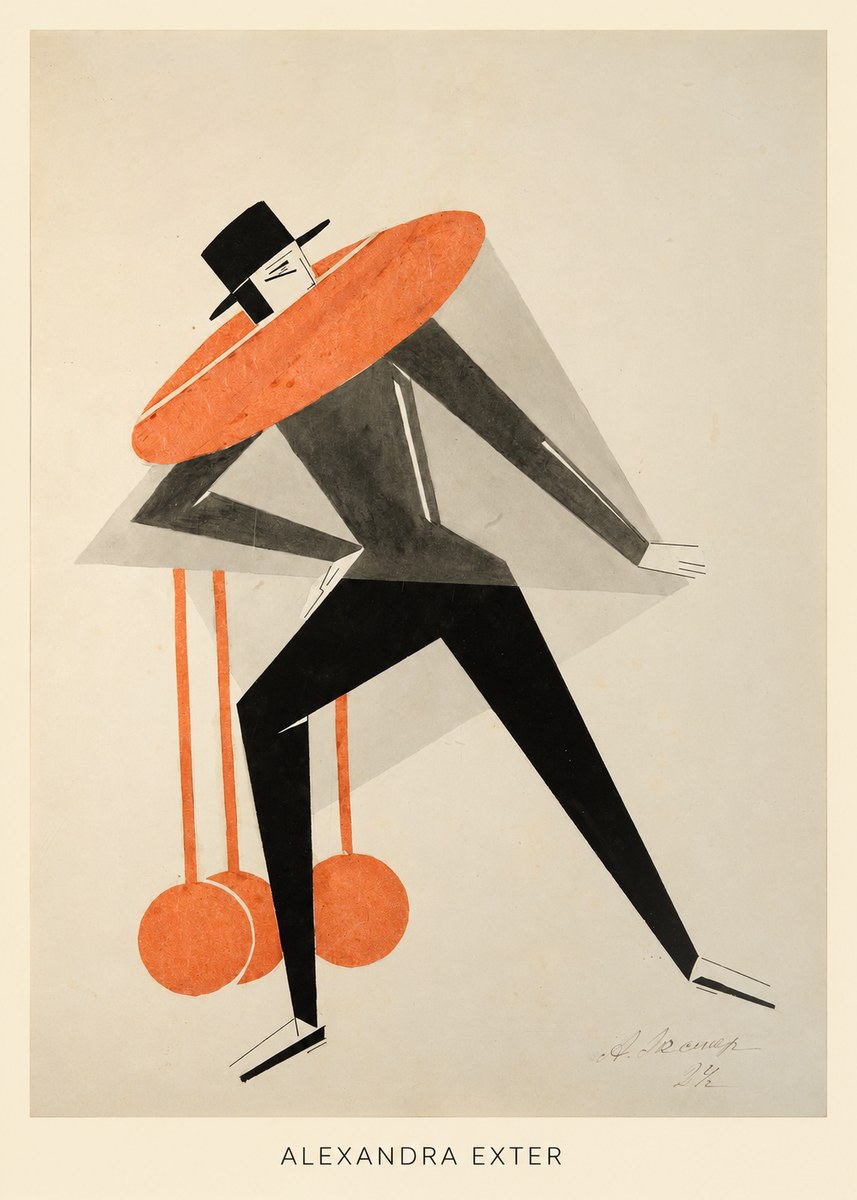 Alexandra Exter Constructivist Figure No6 - Plakat