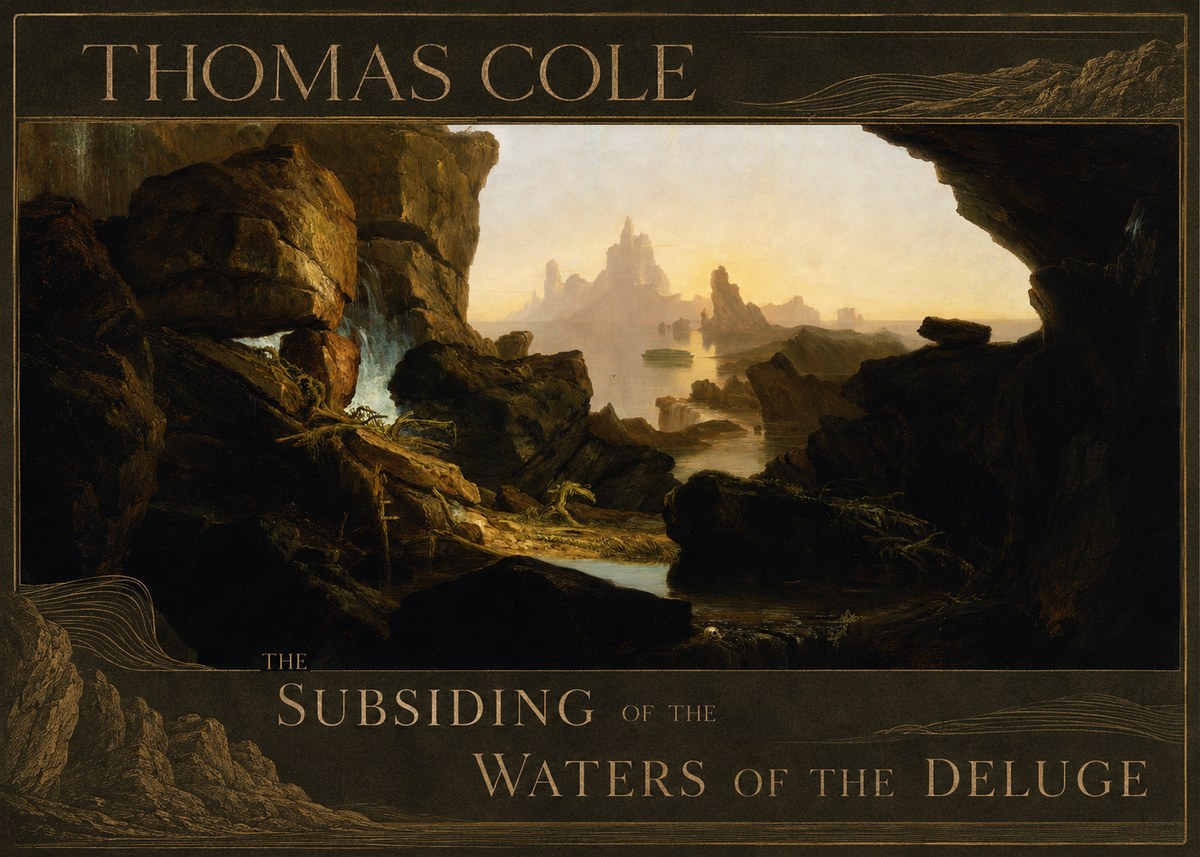 Thomas Cole The Subsiding of the Waters of the Deluge I No3 - Plakat