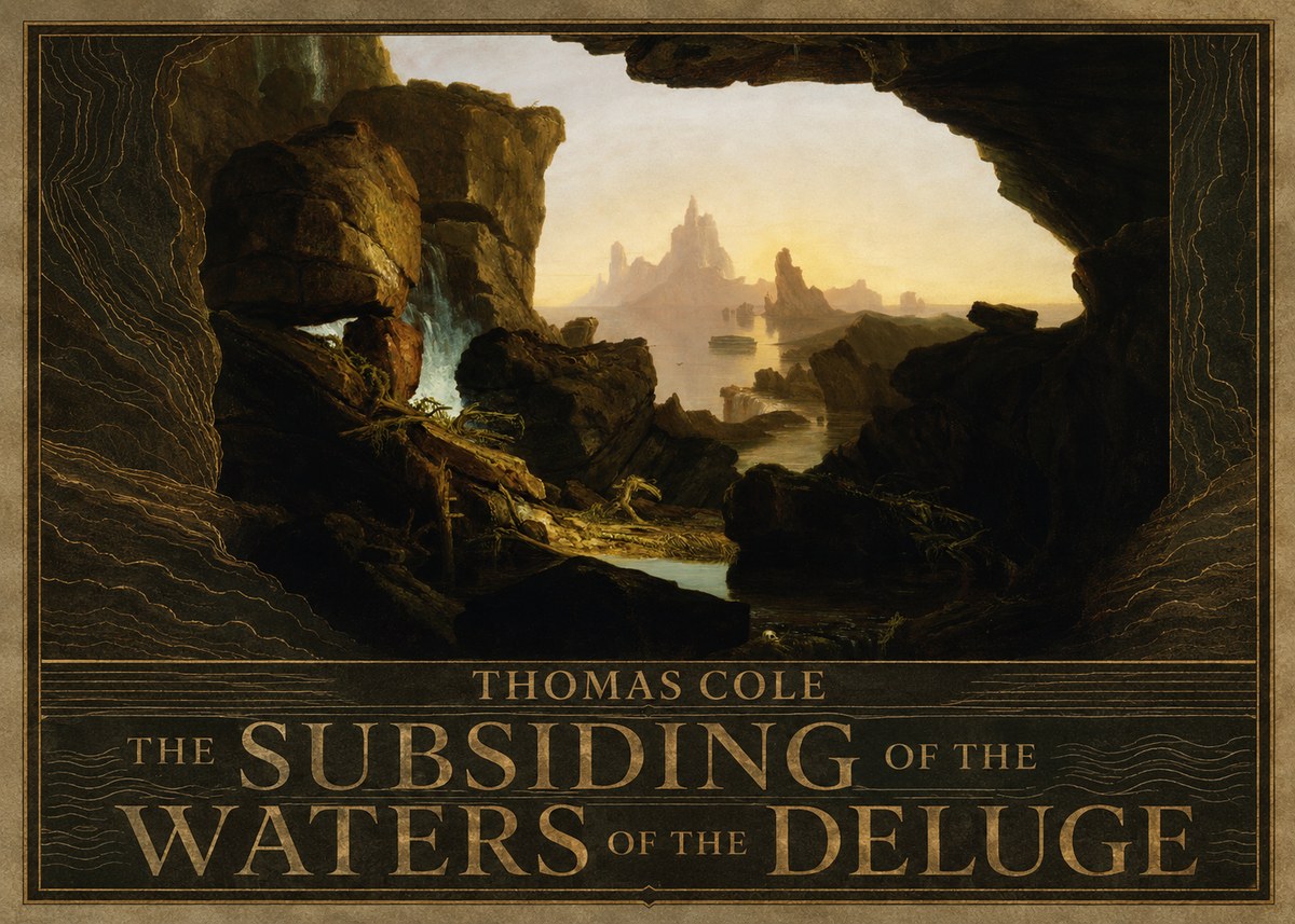 Thomas Cole The Subsiding of the Waters of the Deluge I No5 - Plakat