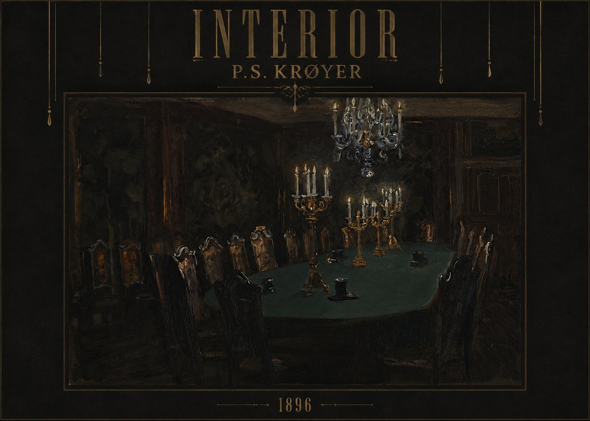 P.S. Krøyer Interior No4 - Plakat