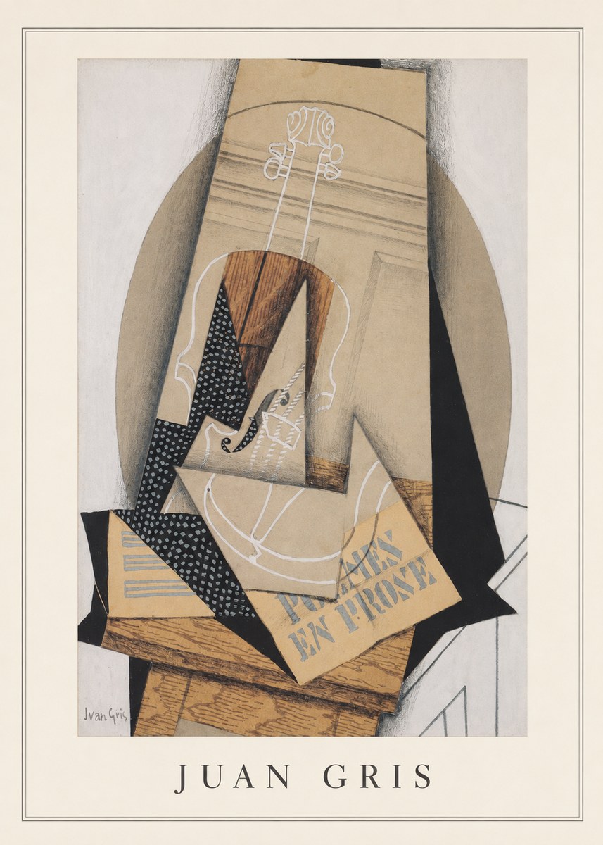Juan Gris Poèmes En Prose No3 - Plakat