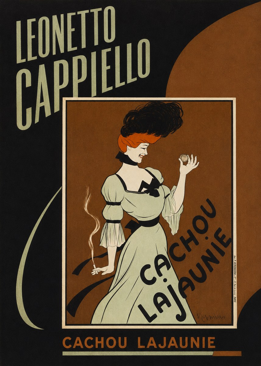 Leonetto Cappiello Cachou Lajaunie No4 - Plakat