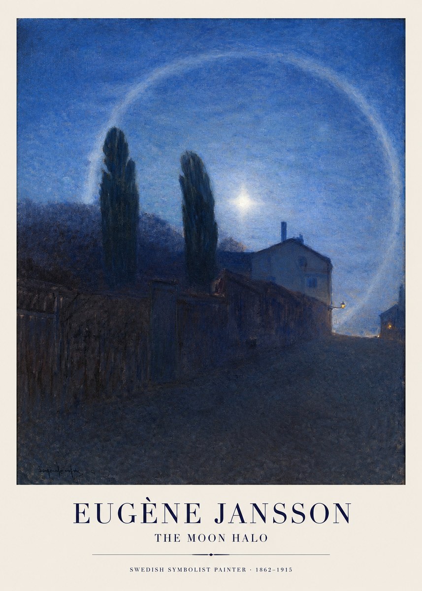 Eugène Jansson The Moon Halo No1 - Plakat