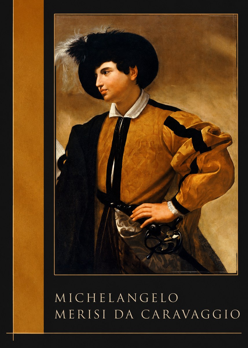 Michelangelo Merisi da Caravaggio Portrait of a Young Man No2 - Plakat