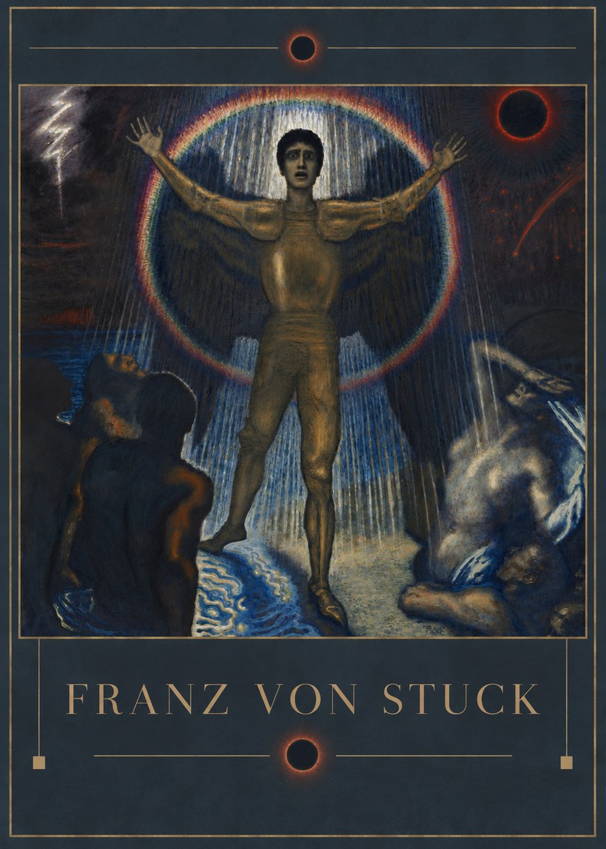 Franz von Stuck Lucifer No4 - Plakat