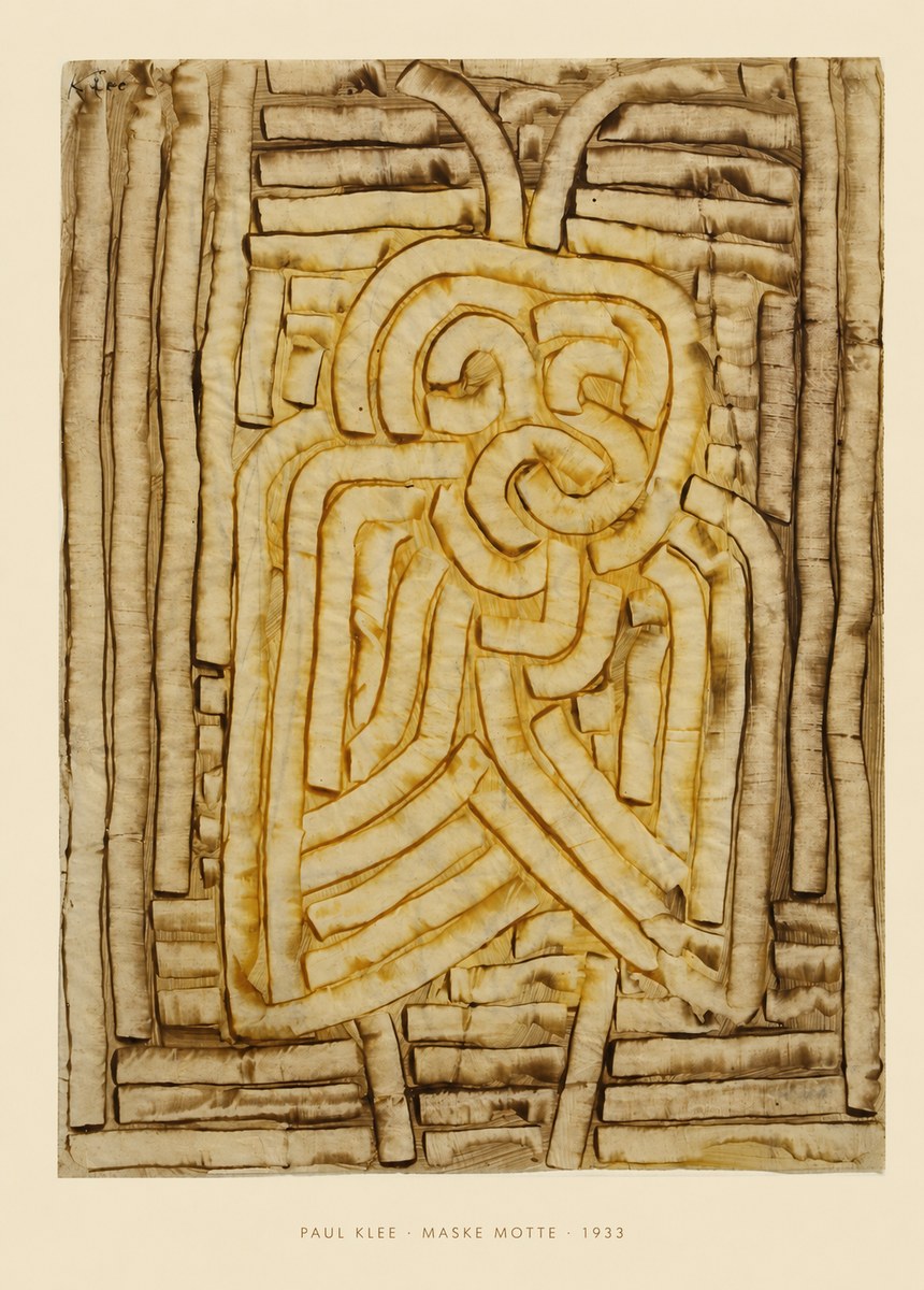 Paul Klee Maske Motte No5 - Plakat