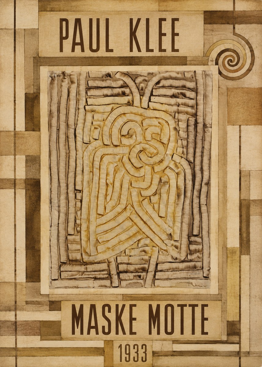 Paul Klee Maske Motte No6 - Plakat