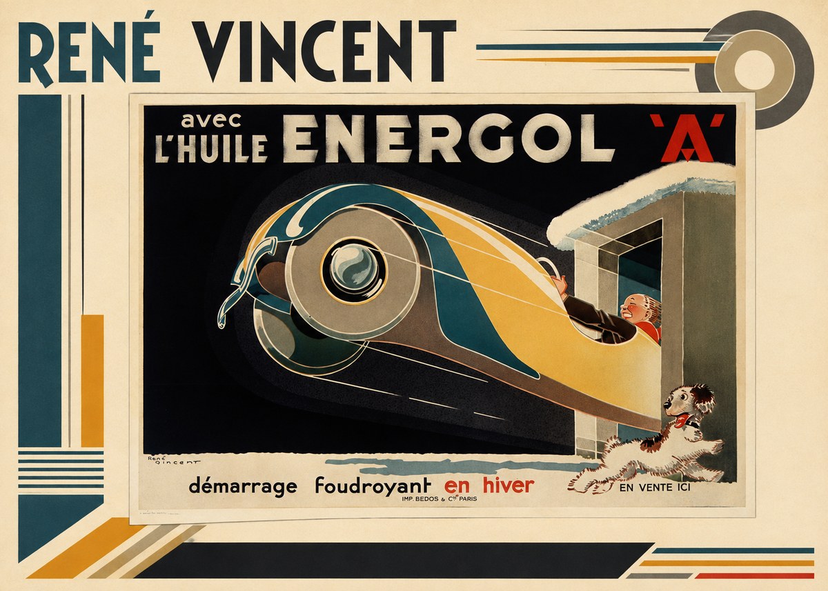 René Vincent Energol 'A' No3 - Plakat