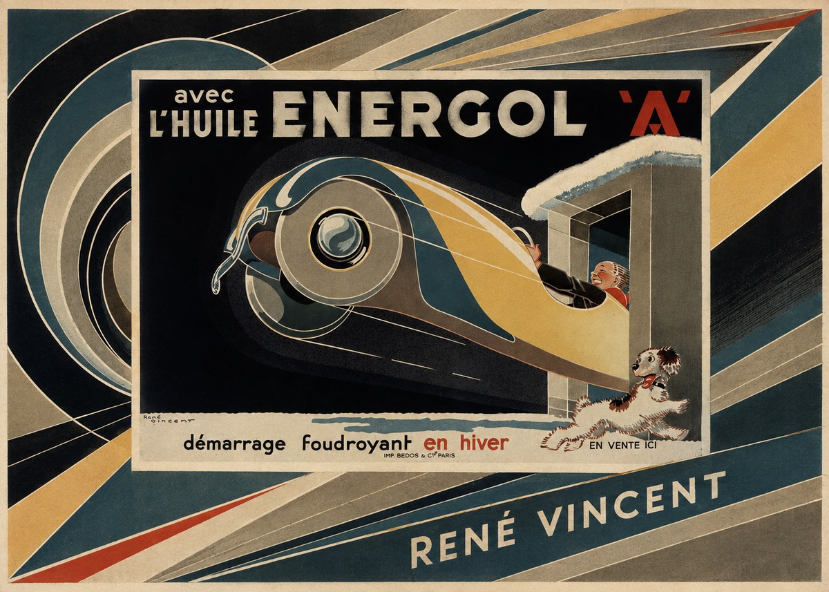 René Vincent Energol 'A' No5 - Plakat