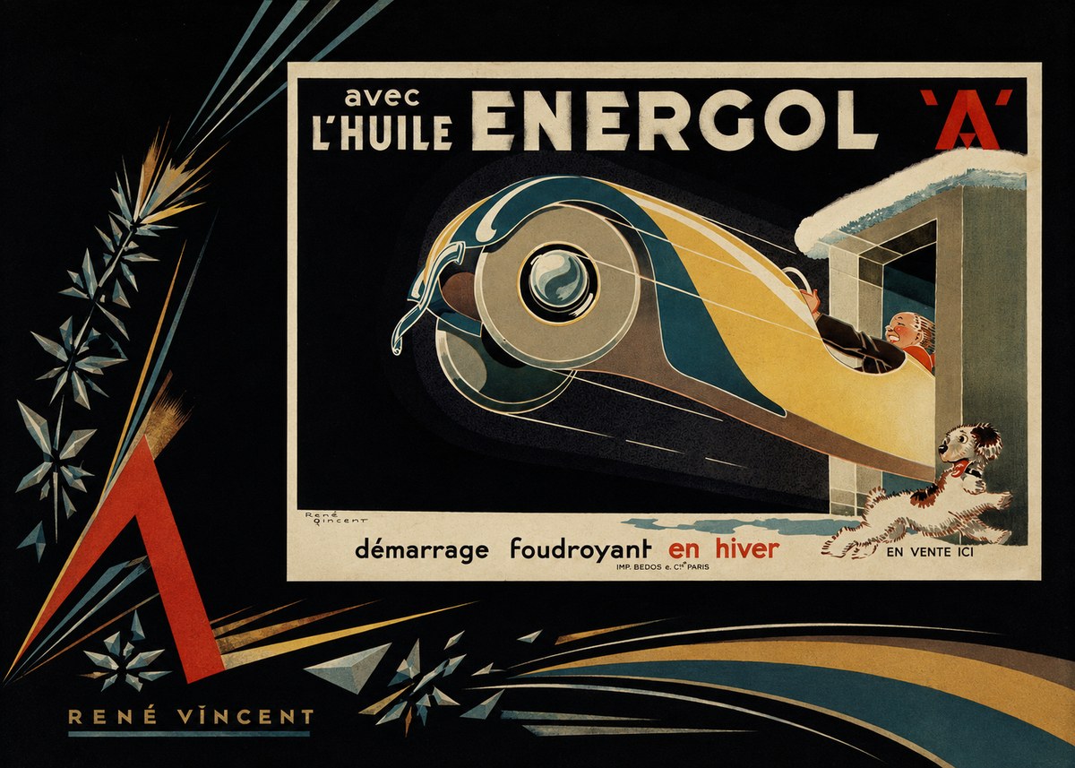 René Vincent Energol 'A' No6 - Plakat
