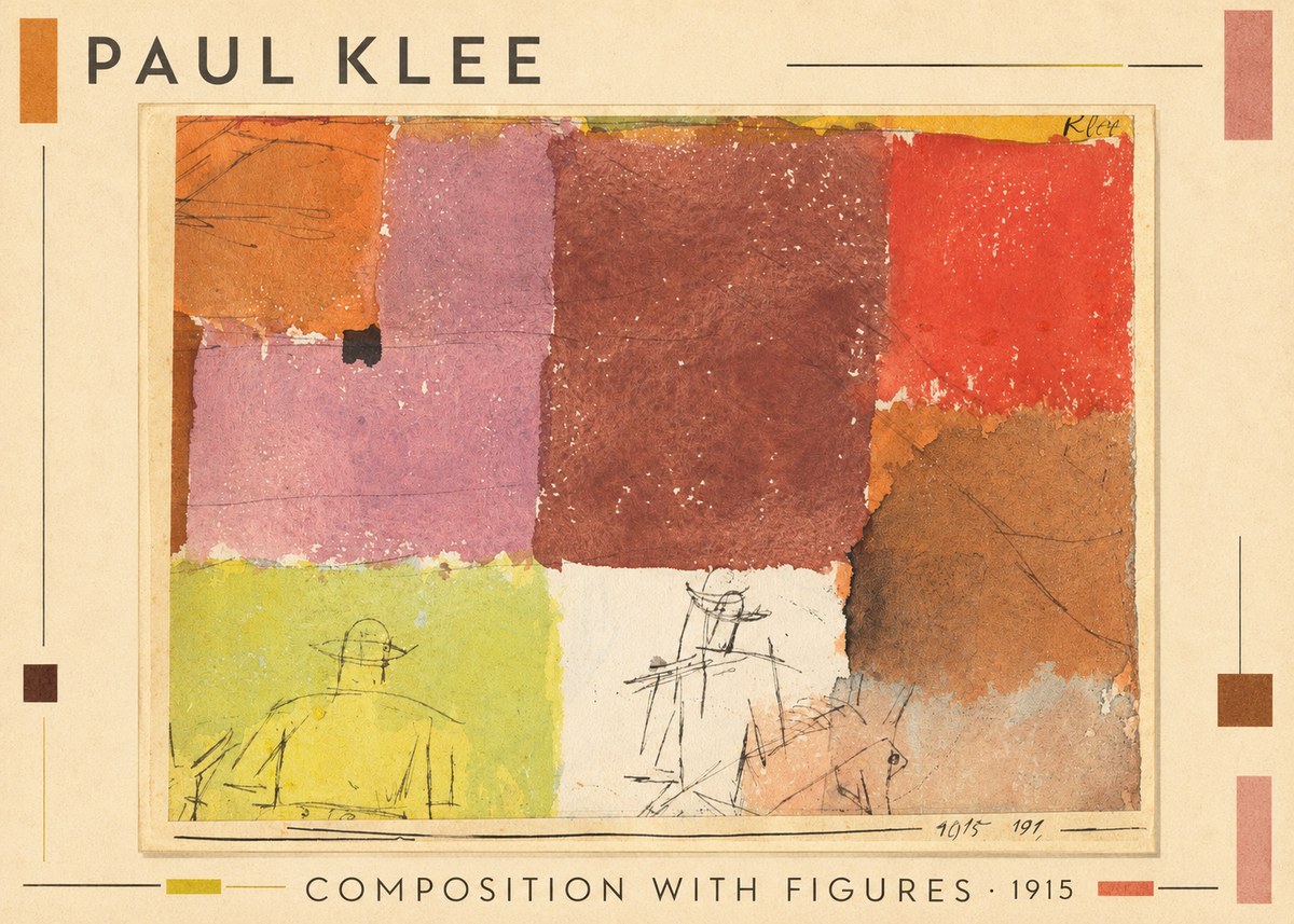 Paul Klee Composition with Figures II No1 - Plakat