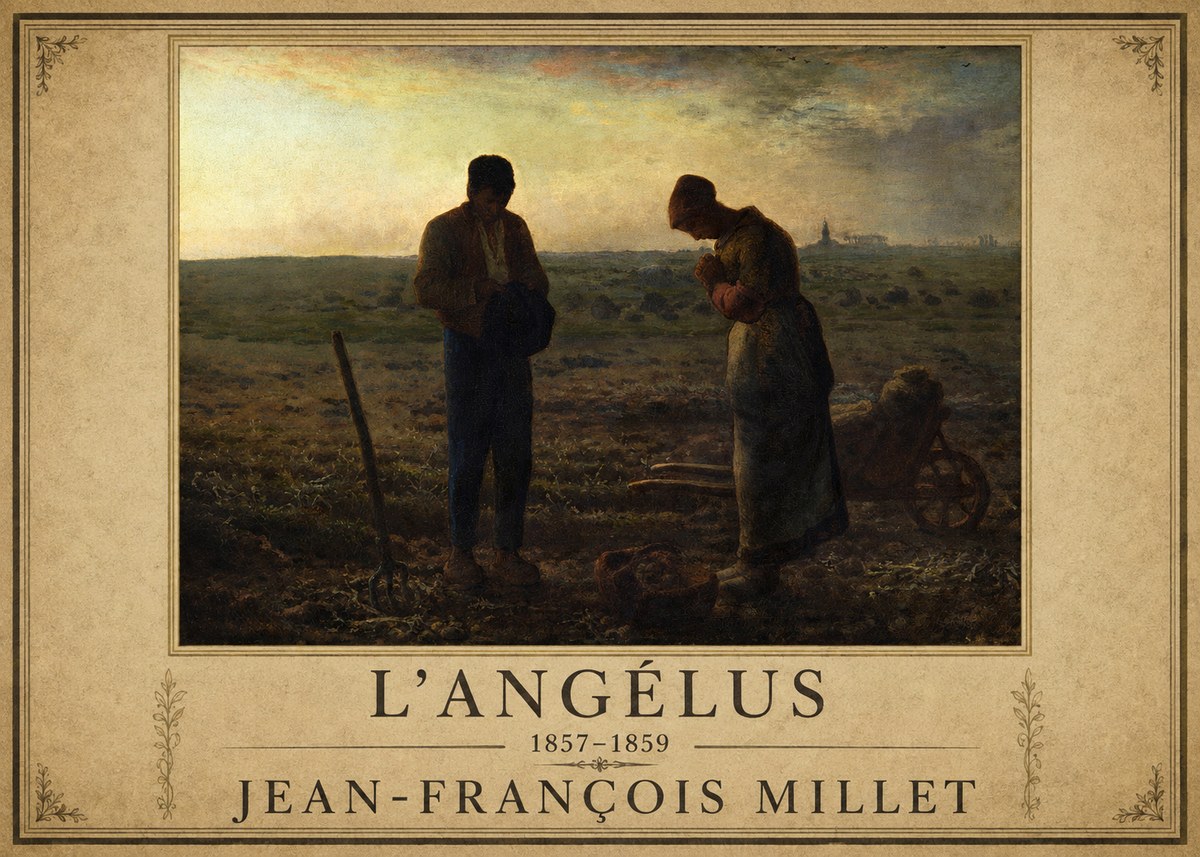 Jean-François Millet L'angélus III No1 - Plakat