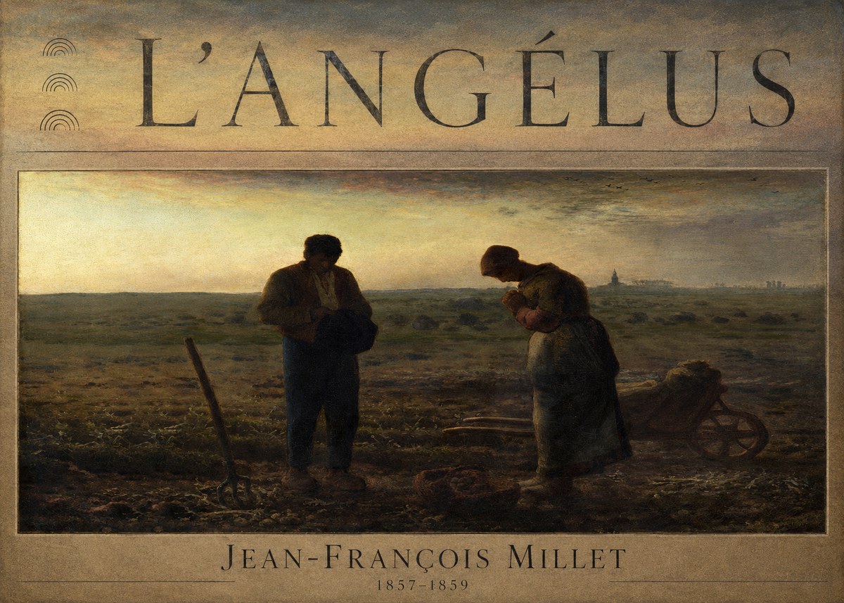 Jean-François Millet L'angélus III No6 - Plakat