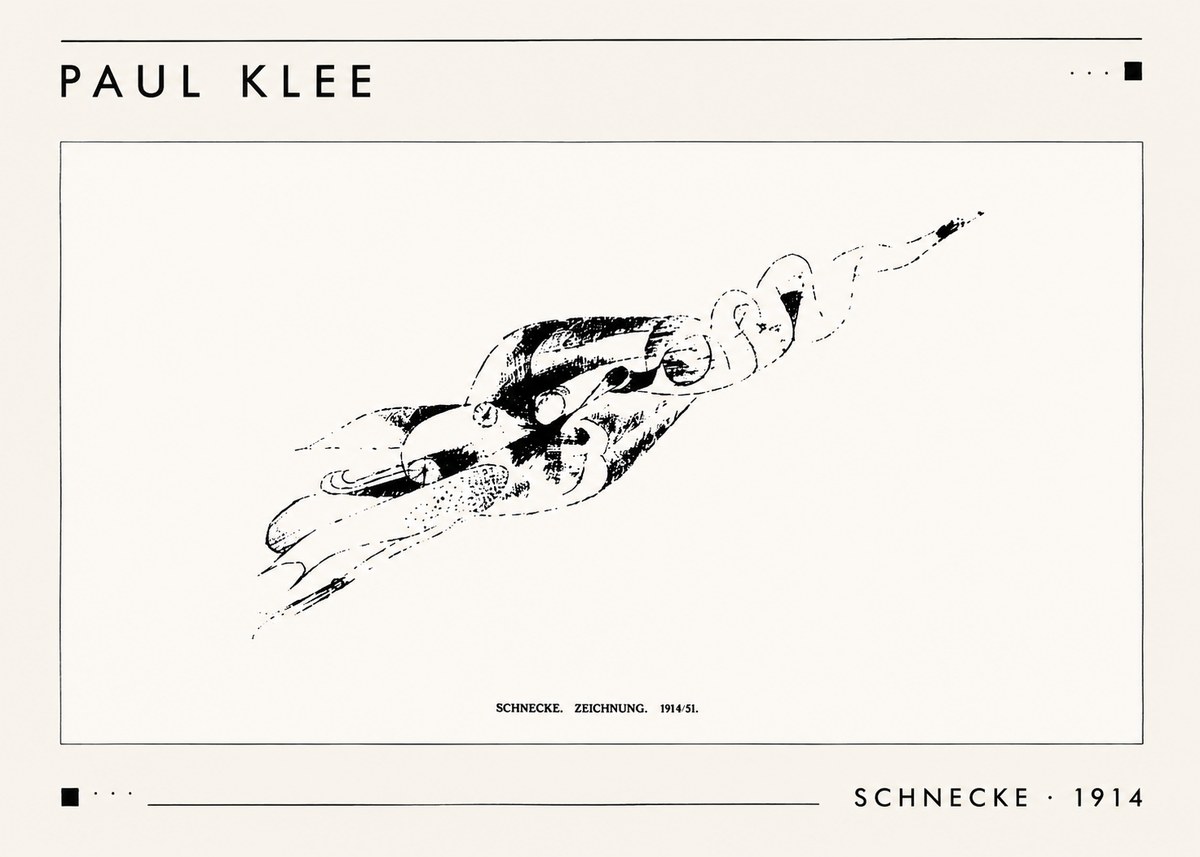 Paul Klee Schnecke No1 - Plakat